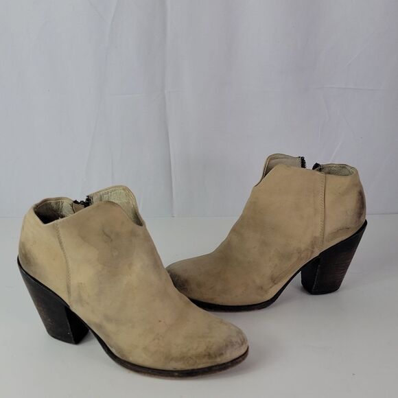 Freebird By Steven Detroit Cream Women's Booties - Picture 3 of 16